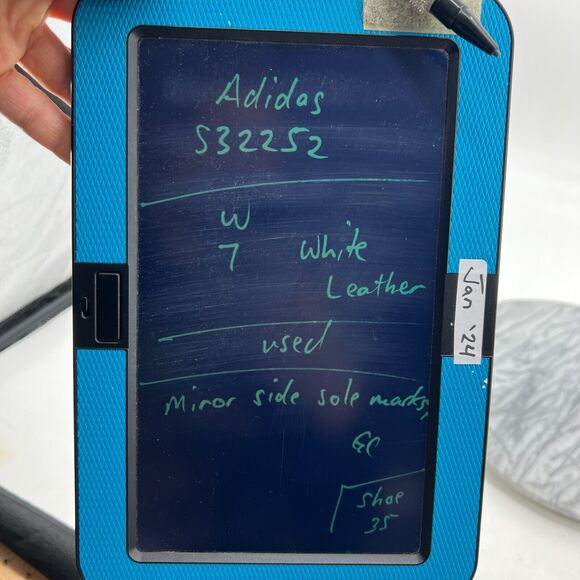 Adidas Womens 7 Stan Smith Tennis Shoe White Low Top Classic Lace Up Sneaker - Picture 10 of 11